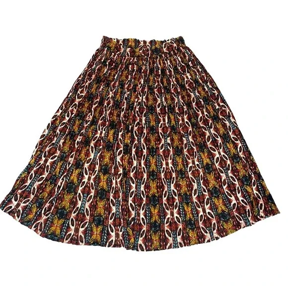 Sudden Impact Women’s Crinkled Cotton Midi Skirt size 18W Drawstring Boho Fairy